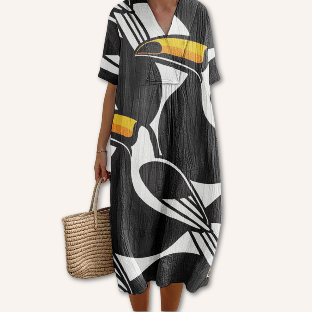 Bianca|Printed Dress