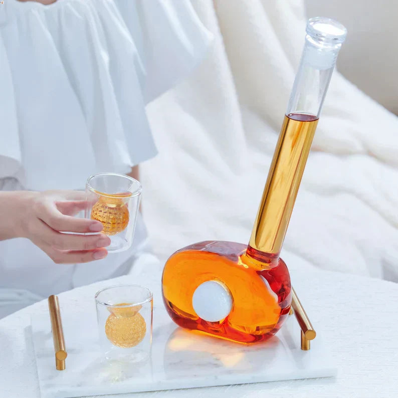 Whiskey Bottle - Golf Club Set Edition with Glasses