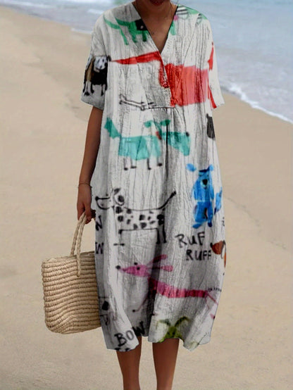 Kiara｜Printed Dress