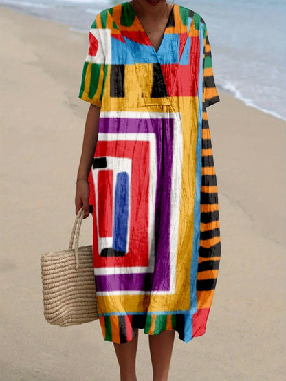 Nerea｜Printed Dress