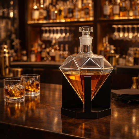 Whiskey Bottle - Diamond Edition and Stand