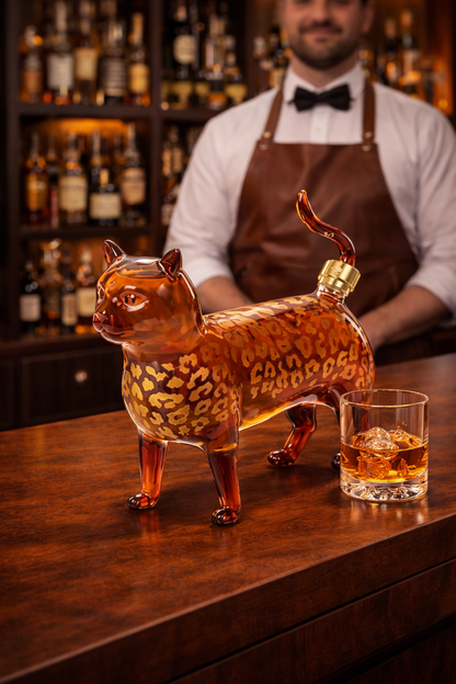 Whiskey Bottle – Leopard Cat Edition