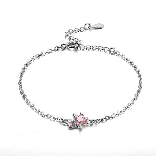 Pet Jewellery Set for Women – 4-Piece | Rose Gold with Zirconia Heart – Ring, Necklace, Earrings & Bracelet