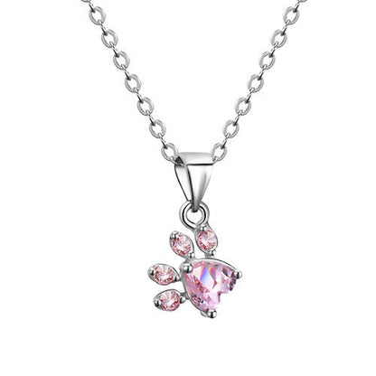 Pet Jewellery Set for Women – 4-Piece | Rose Gold with Zirconia Heart – Ring, Necklace, Earrings & Bracelet