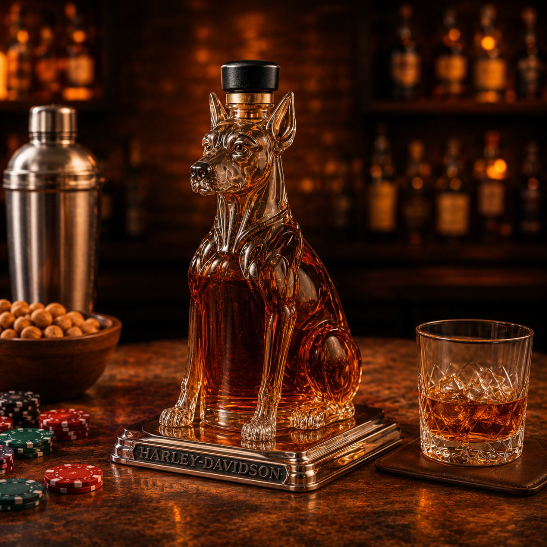 Whiskey Bottle - Dobermann Edition