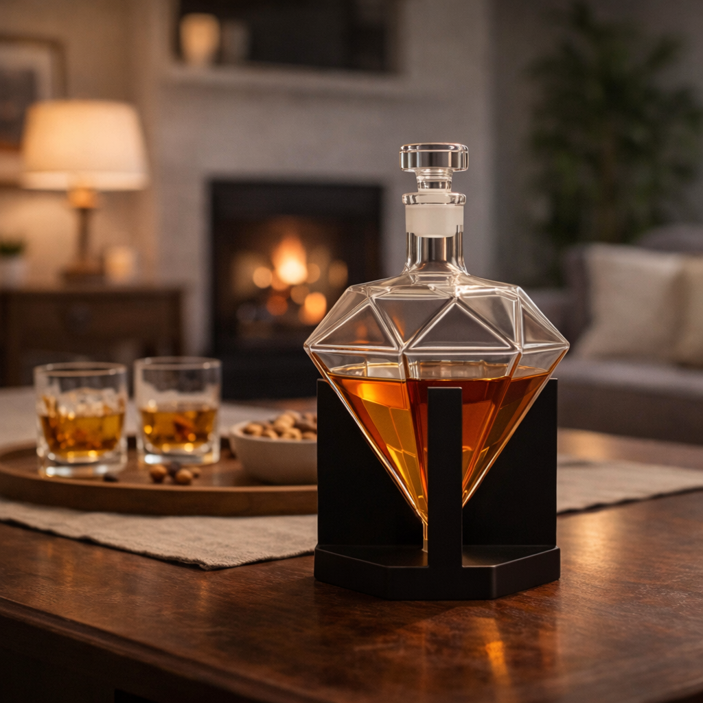 Whiskey Bottle - Diamond Edition and Stand