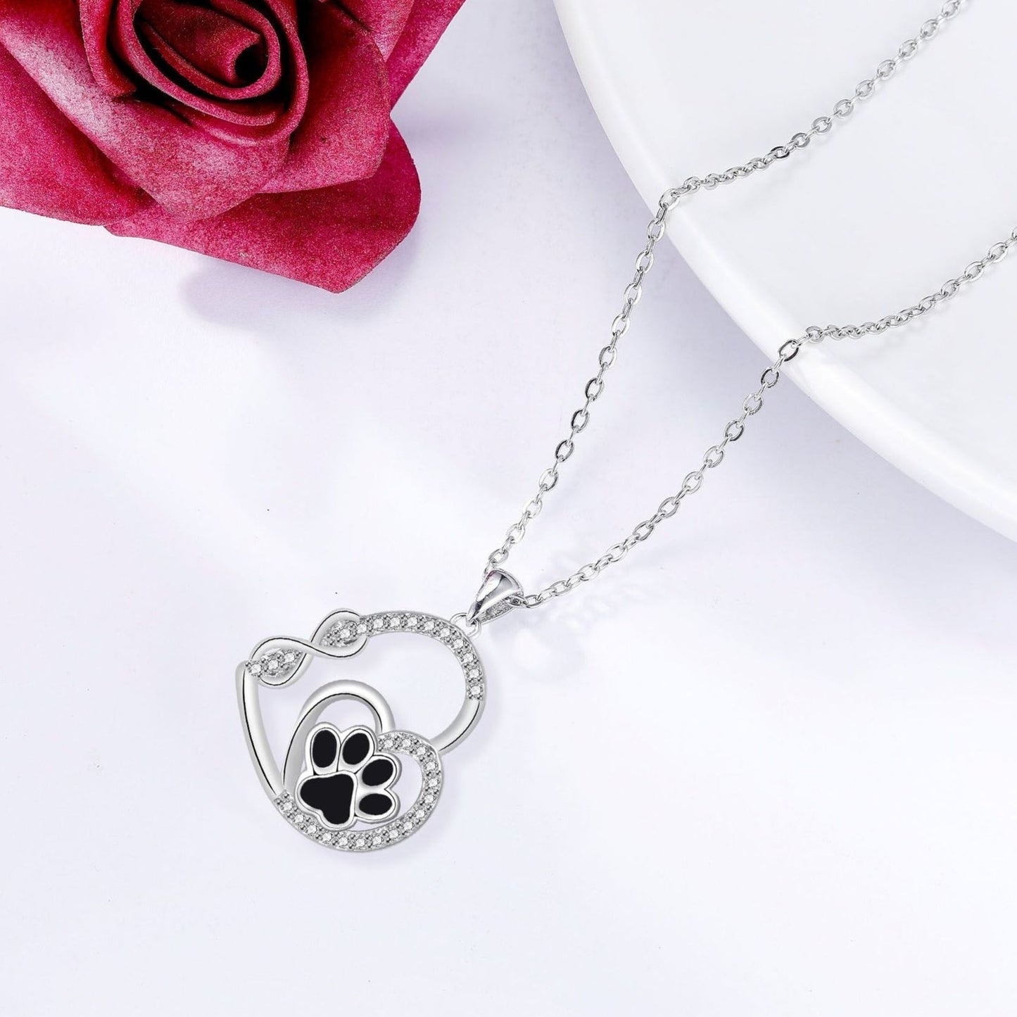 infinite love paw chain - forever connected