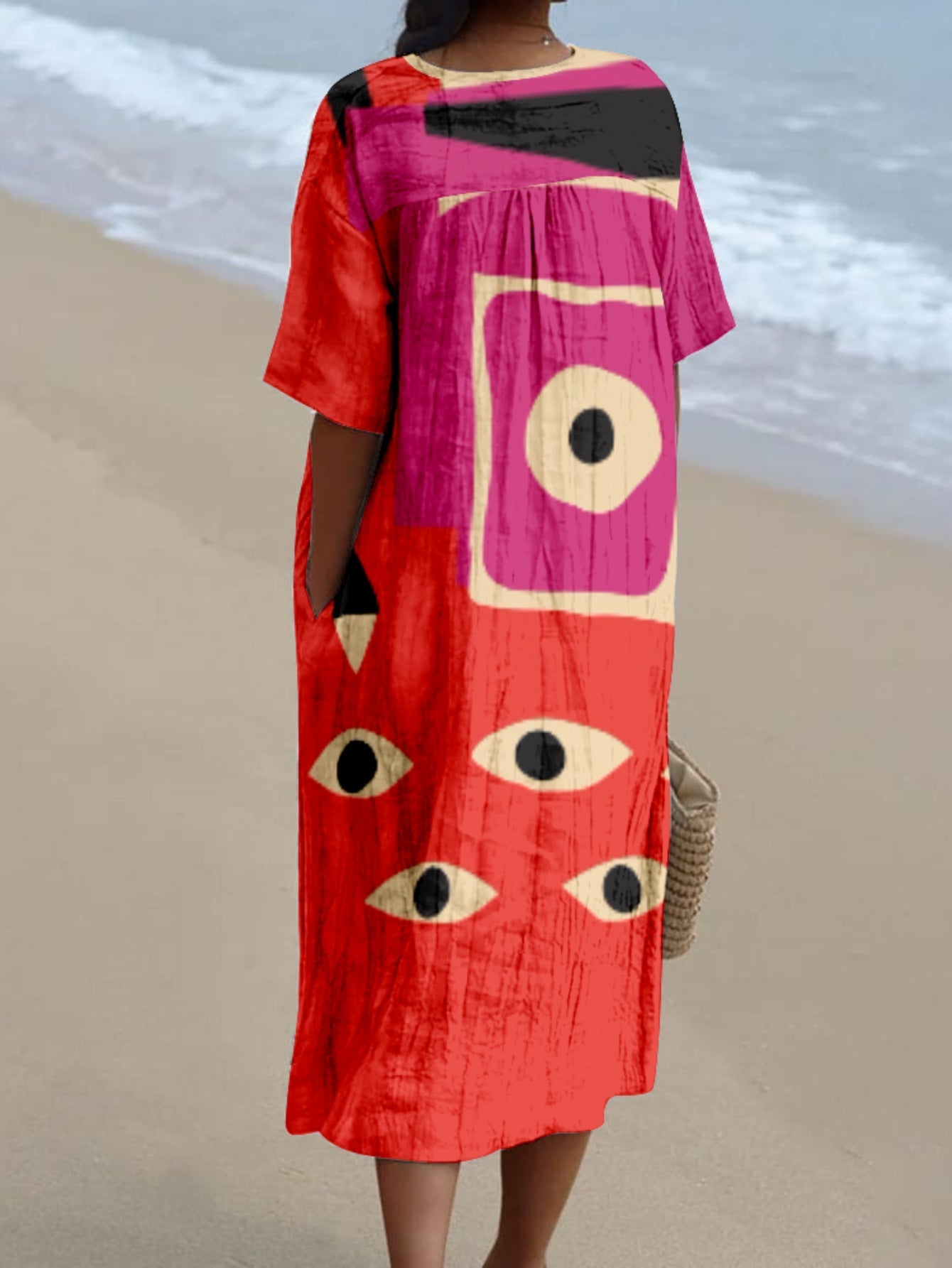 Jimena | Dress with Multicolour Print