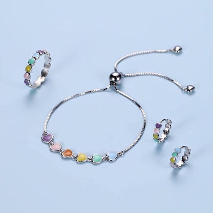 Sterling Silver Dog Paw Print Bracelet – Adjustable Bracelet