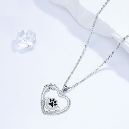 Heartwarming Paw Chain with Zirconia - Faithful Companion