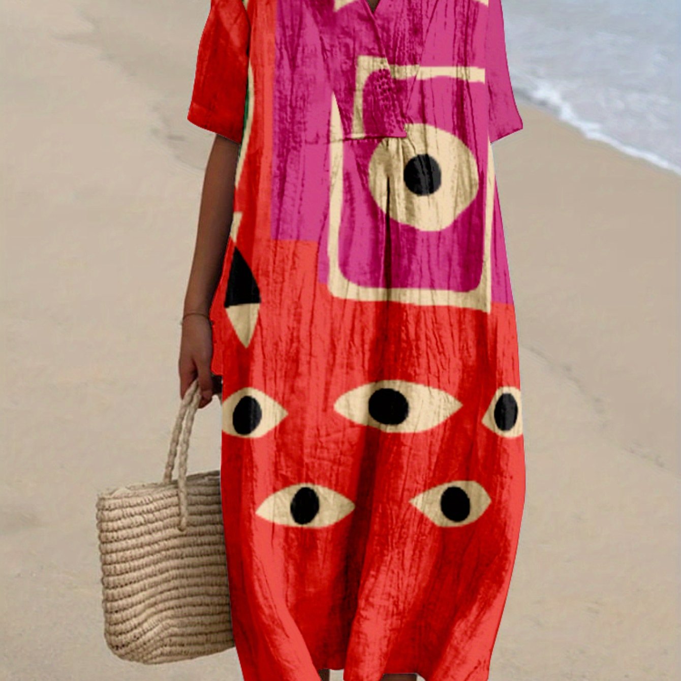 Jimena | Dress with Multicolour Print