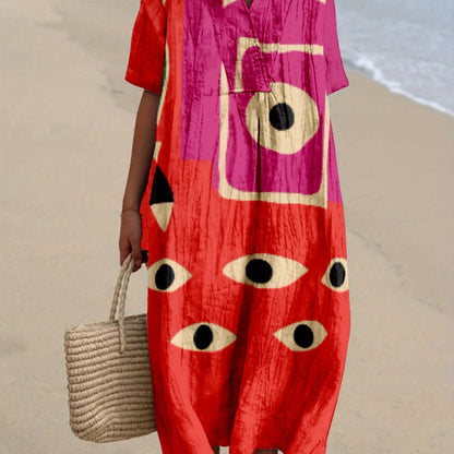 Jimena | Dress with Multicolour Print