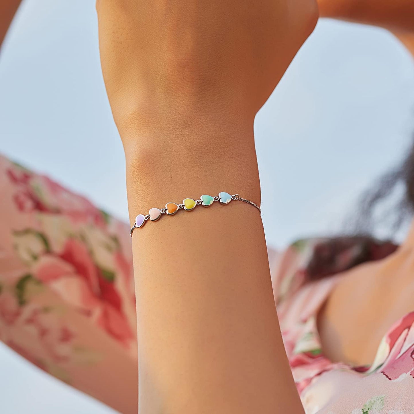 Sterling Silver Dog Paw Print Bracelet – Adjustable Bracelet