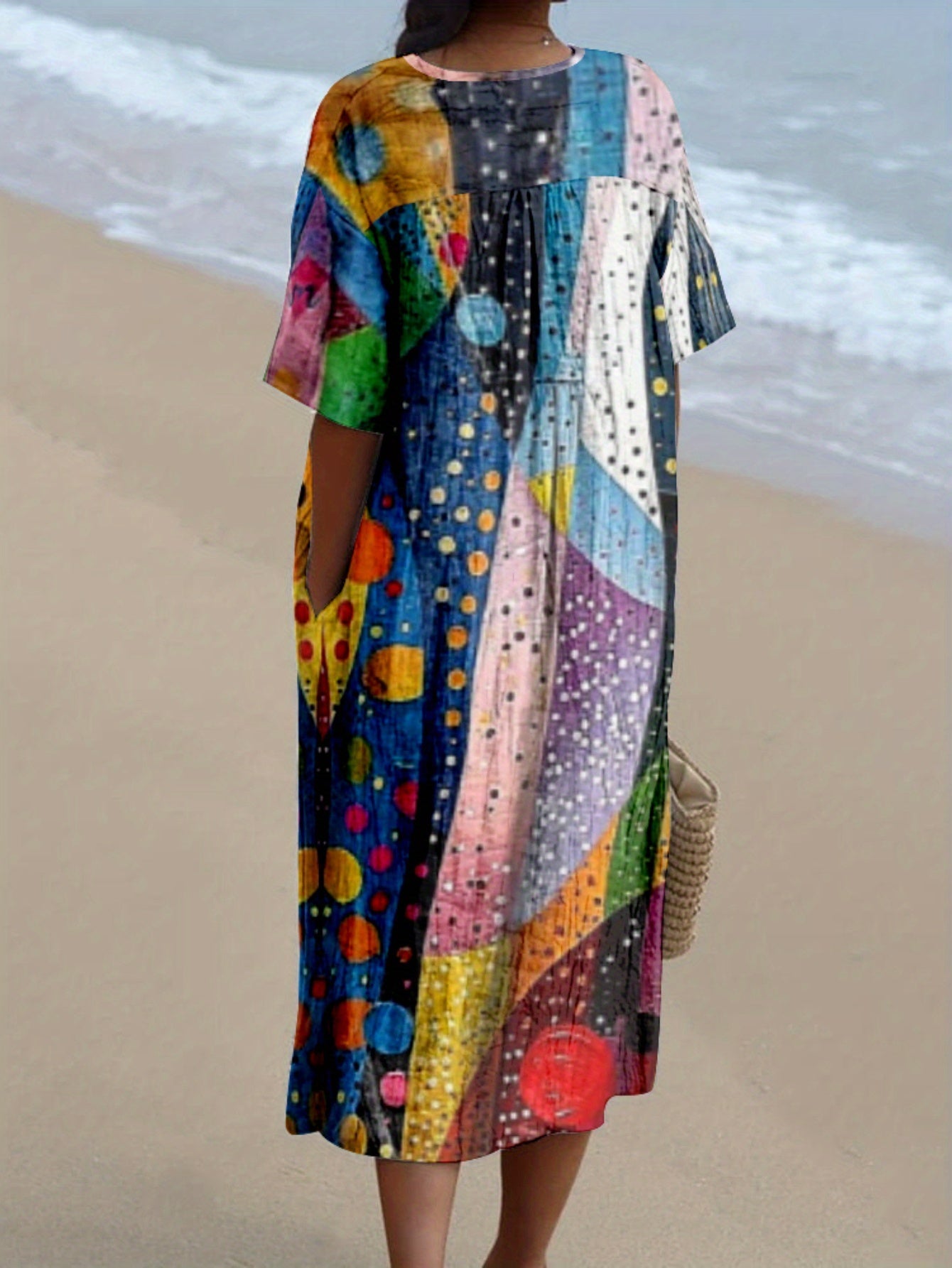 Jimena | Dress with Multicolour Print