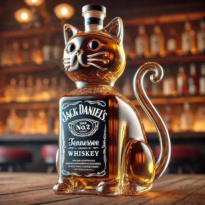 Jack Daniel's Whisky Bottle - Cat Edition