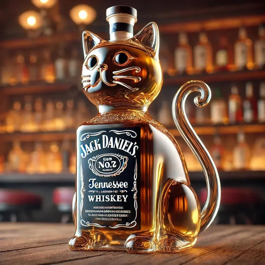 Jack Daniel's Whisky Bottle - Cat Edition