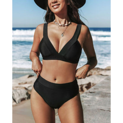 Aroha - Plain High Waist Swimsuit