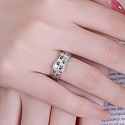 Playful and Stylish Ring in Dog Collar Design