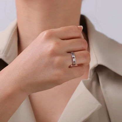 Stainless Steel Dog Ring for Women