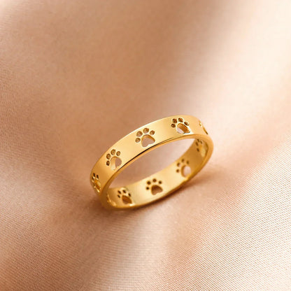 Stainless Steel Dog Ring for Women