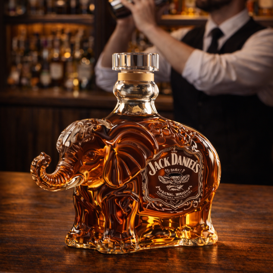 Jack Daniel's Whiskey Bottle - Elephant Edition