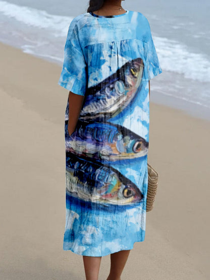 Nerea｜Printed Dress