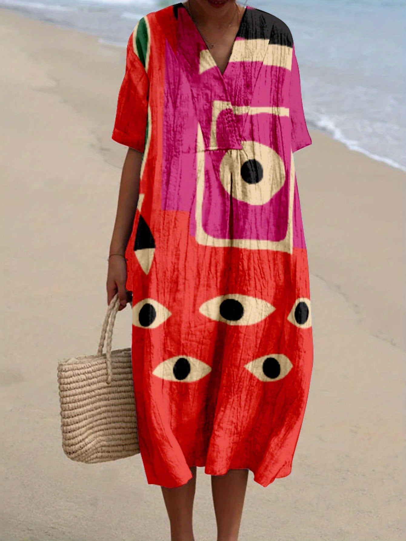 Jimena | Dress with Multicolour Print