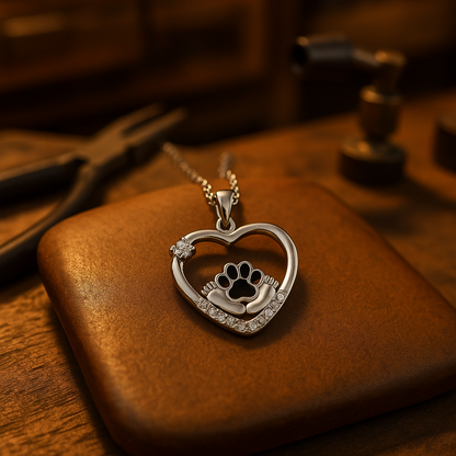 Heartwarming Paw Chain with Zirconia - Faithful Companion