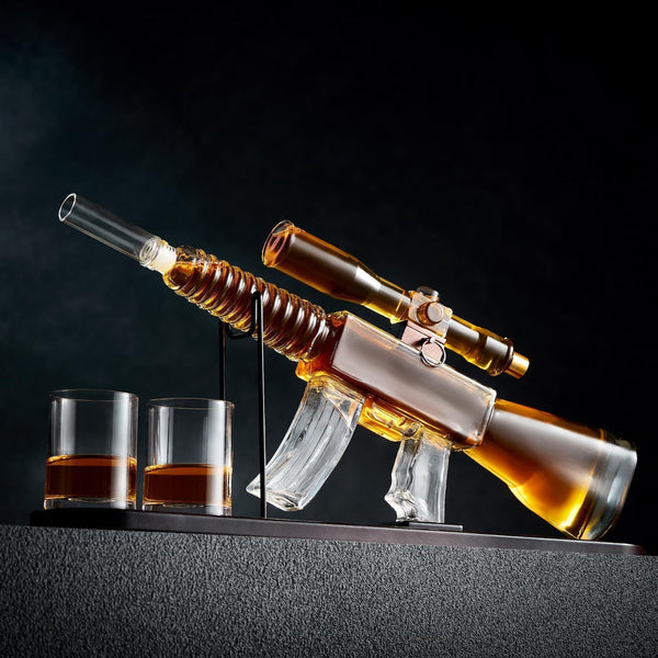 Whiskey Bottle - Rifle Set Edition with Glasses